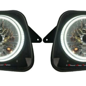 *LED* PERFORMANCE HEAD LIGHT LAMP (ANGEL EYES) for SUZUKI JIMNY SN413 1998 -2017