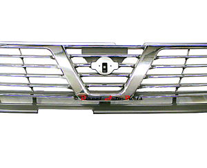 *NEW* TOP FRONT GRILLE (CHROME) for NISSAN PATROL GU Y61 WAGON TI 3/2000 -9/2001